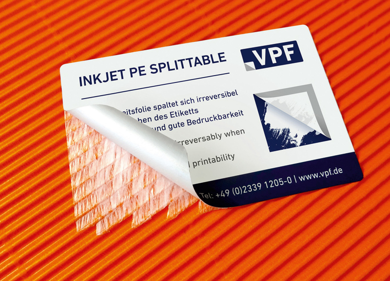 VPF Inkjet PE film Splittable VPF Inkjet PE film Splittable