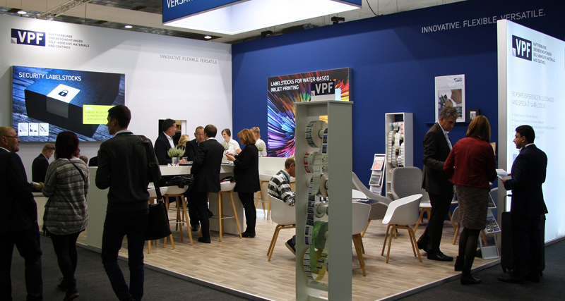 Messestand der VPF, Labelexpo 2017, Brüssel