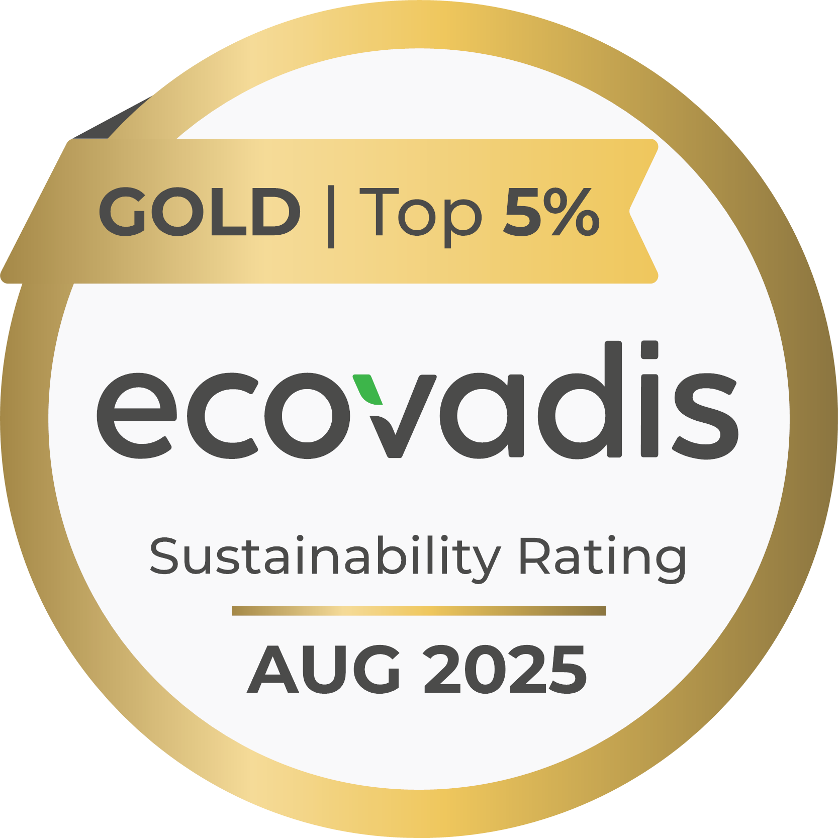 EcoVadis Goldmedaille