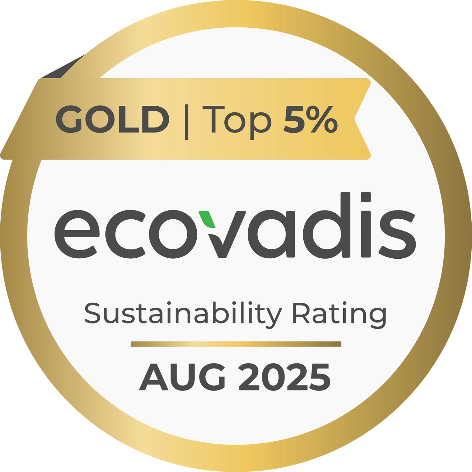 ECOVADIS medal gold 2025/2026